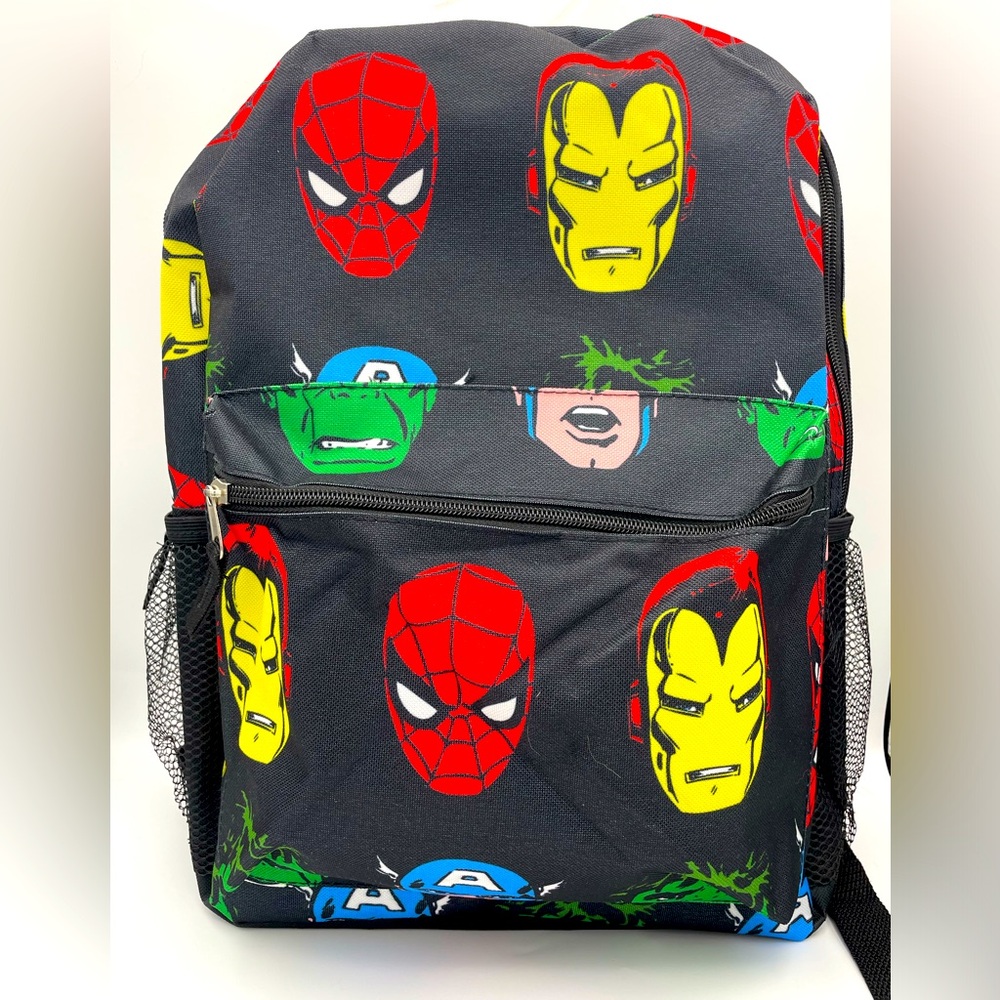 Marvel Character Full Size Backpack New